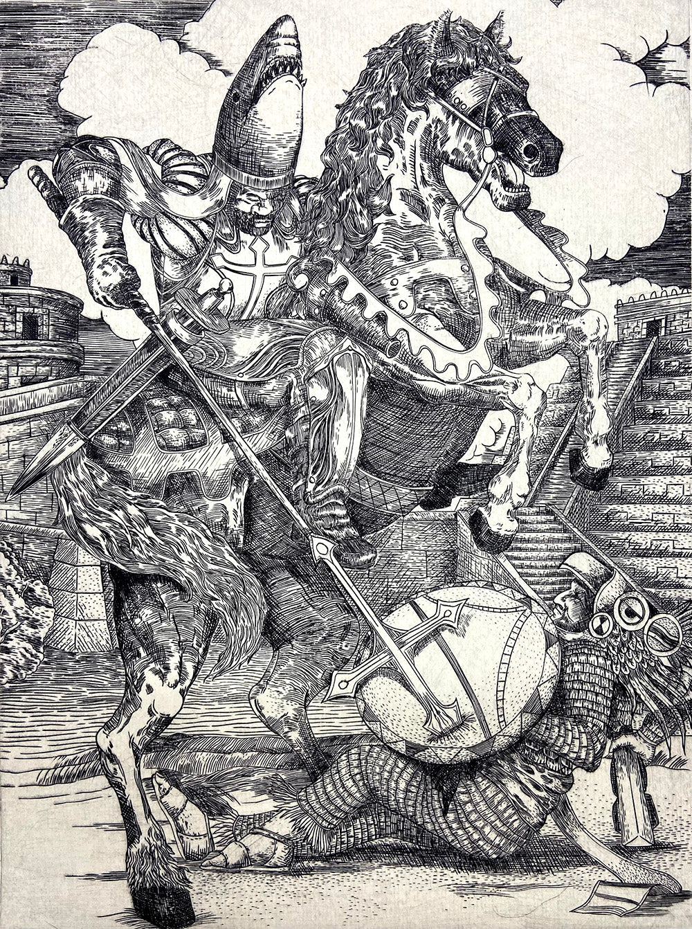 May 2024: Gene Flores - Etchings & Works on Paper