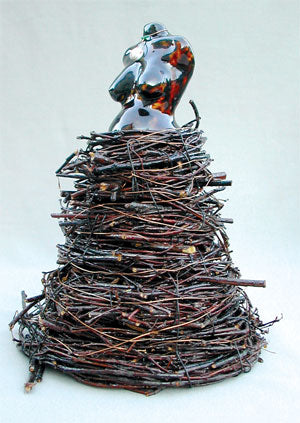 May 2005: Jamee Linton mixed media dress sculptures