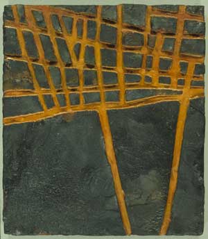 May 2003: Nick Gadbois bas relief in wax and cement
