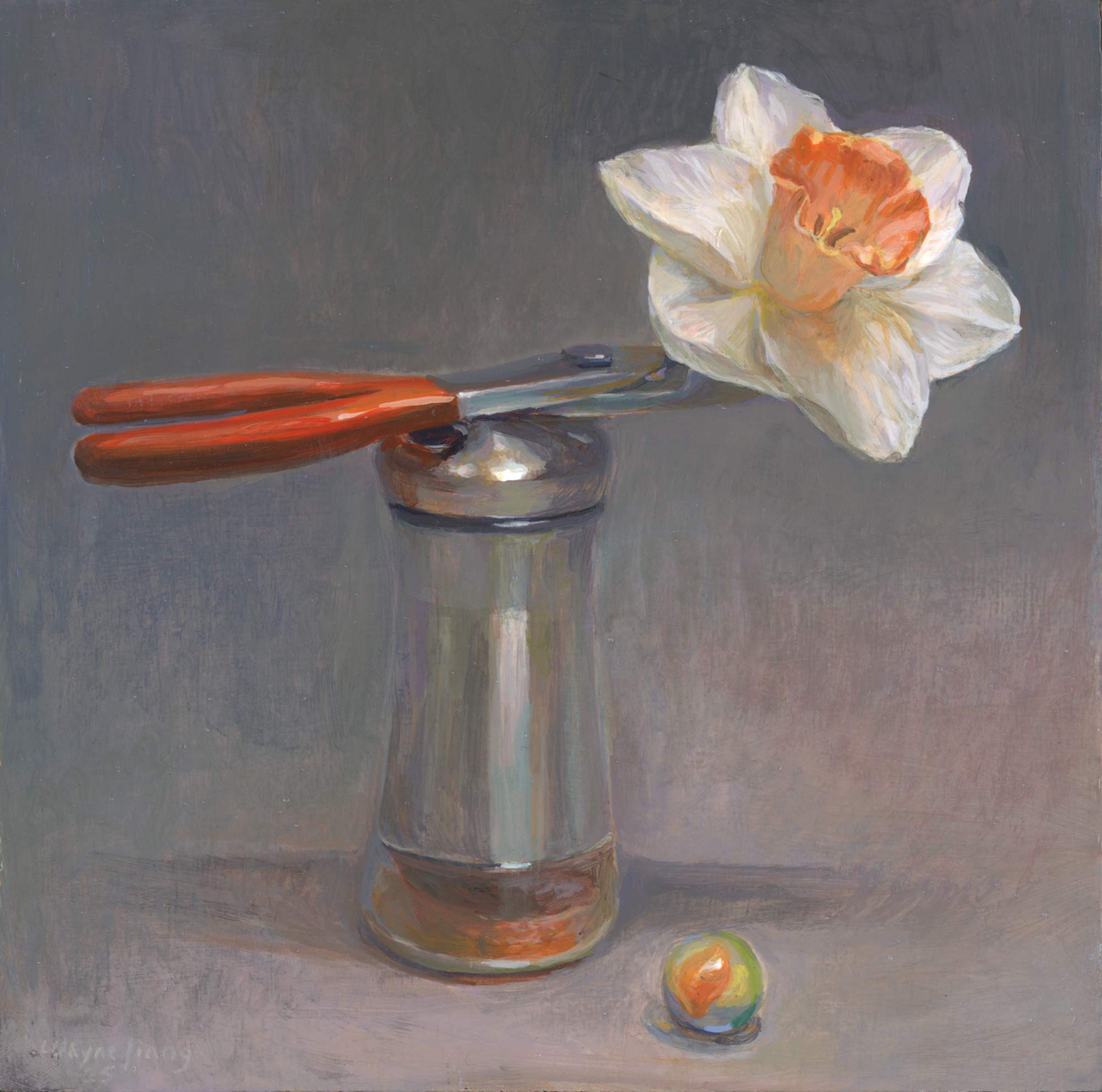 106. Daffodil, Plier, Saltshaker-and-Marble