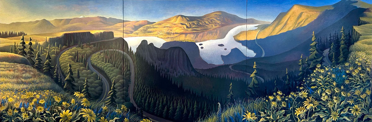 14. Golden Hour Triptych @ Rowena Crest