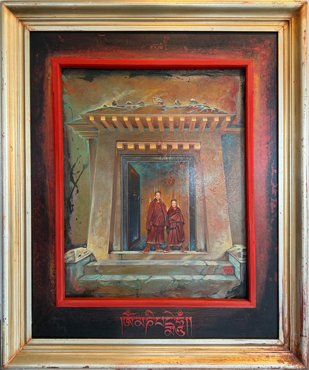 153. TWO YOUNG MONKS on main pad me home