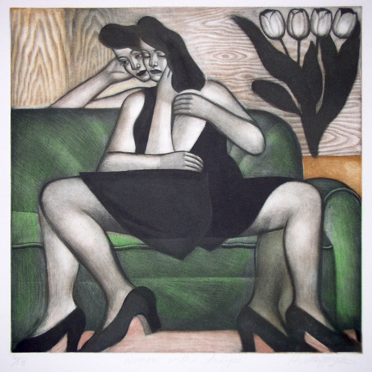 16. Women with Tulips