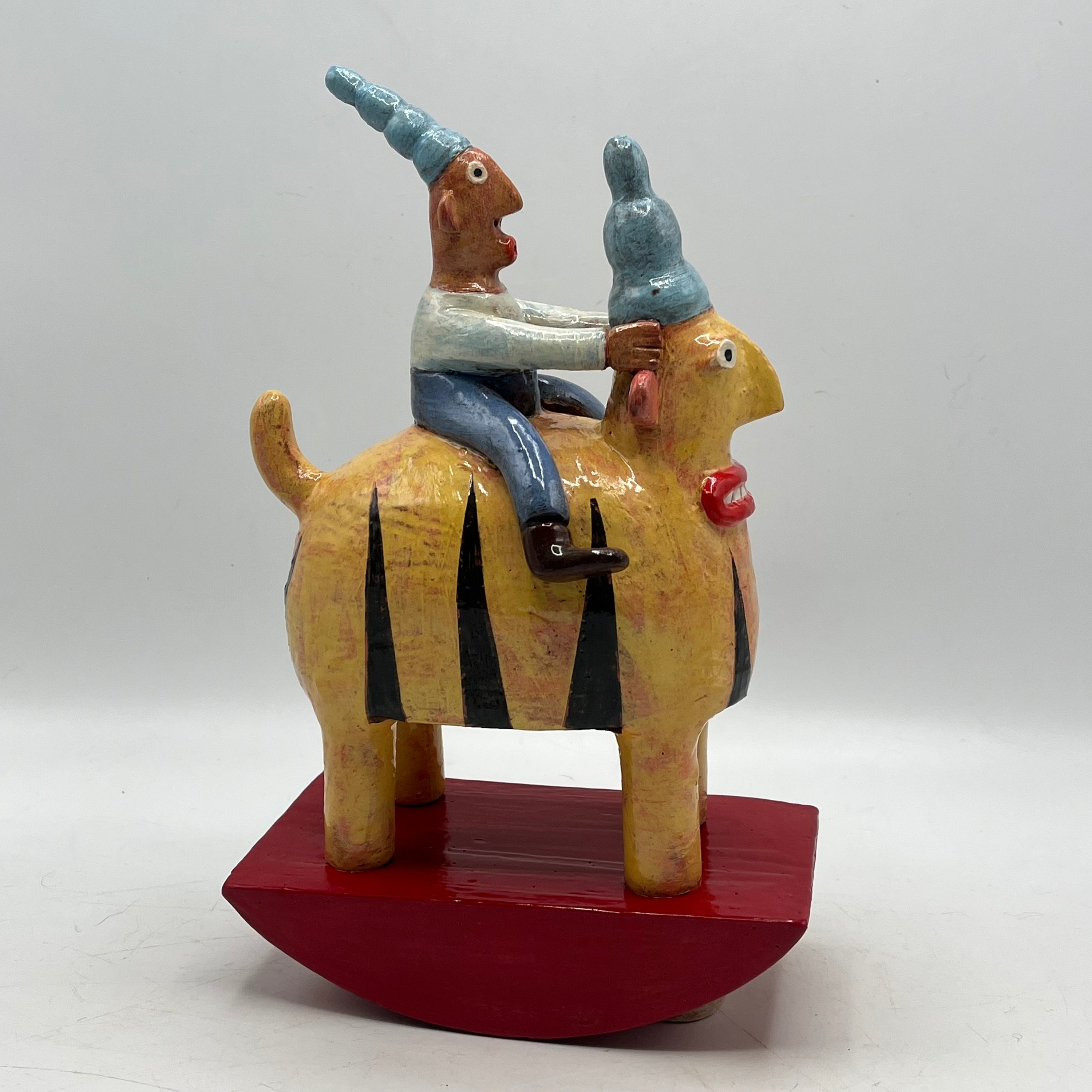 166. Yellow Tiger Rocker