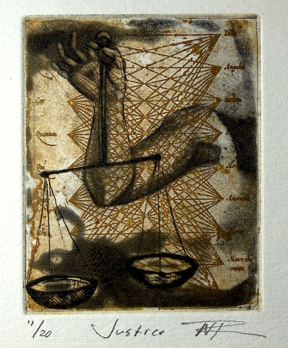 Nicole Rawlins — Justice (Intaglio Print)
