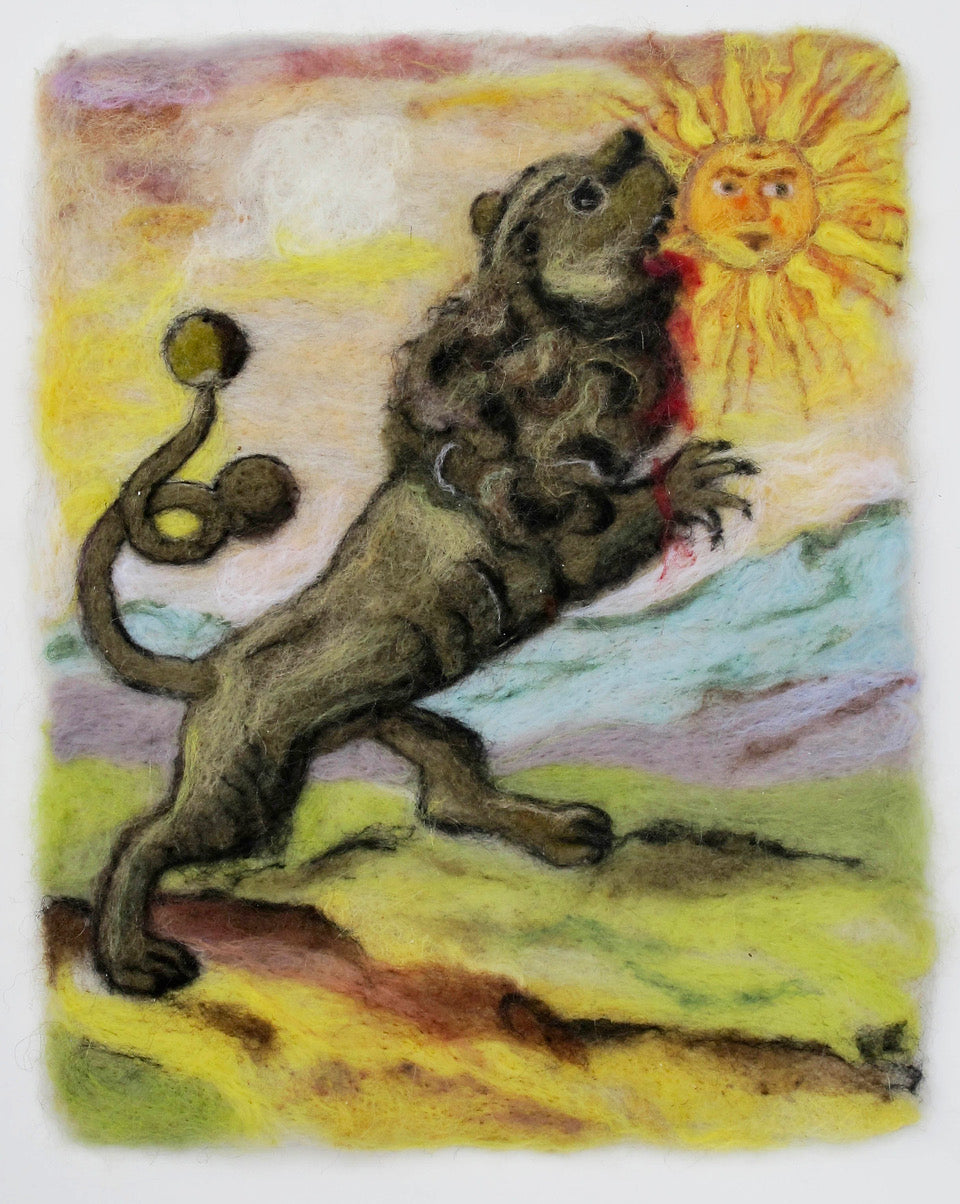 257. Lion Eating the Sun (alchemy illustration)