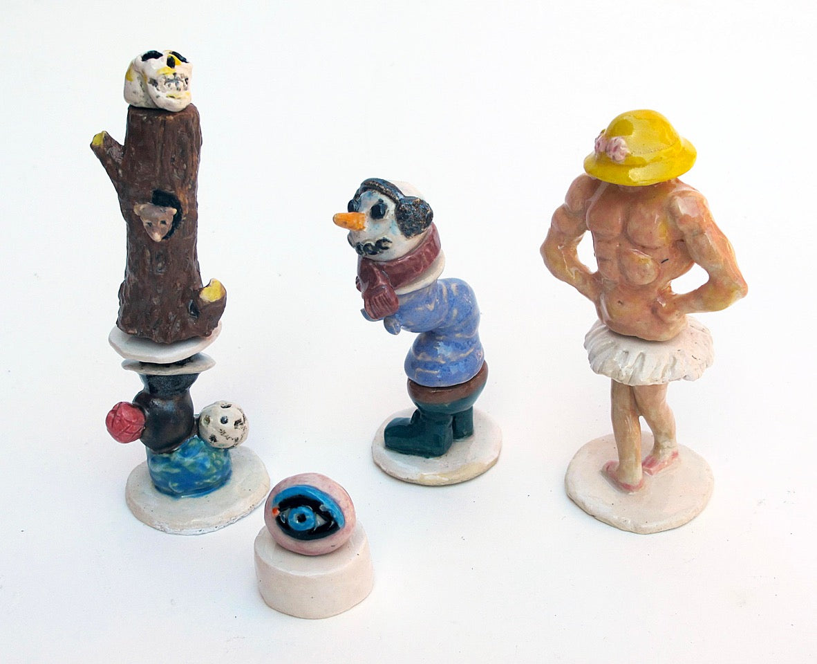 355. Tiny Exquisite Corpse Sculpture (10 pieces)