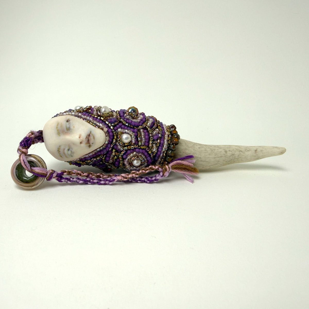 4. Violet Talisman with Deer Antler