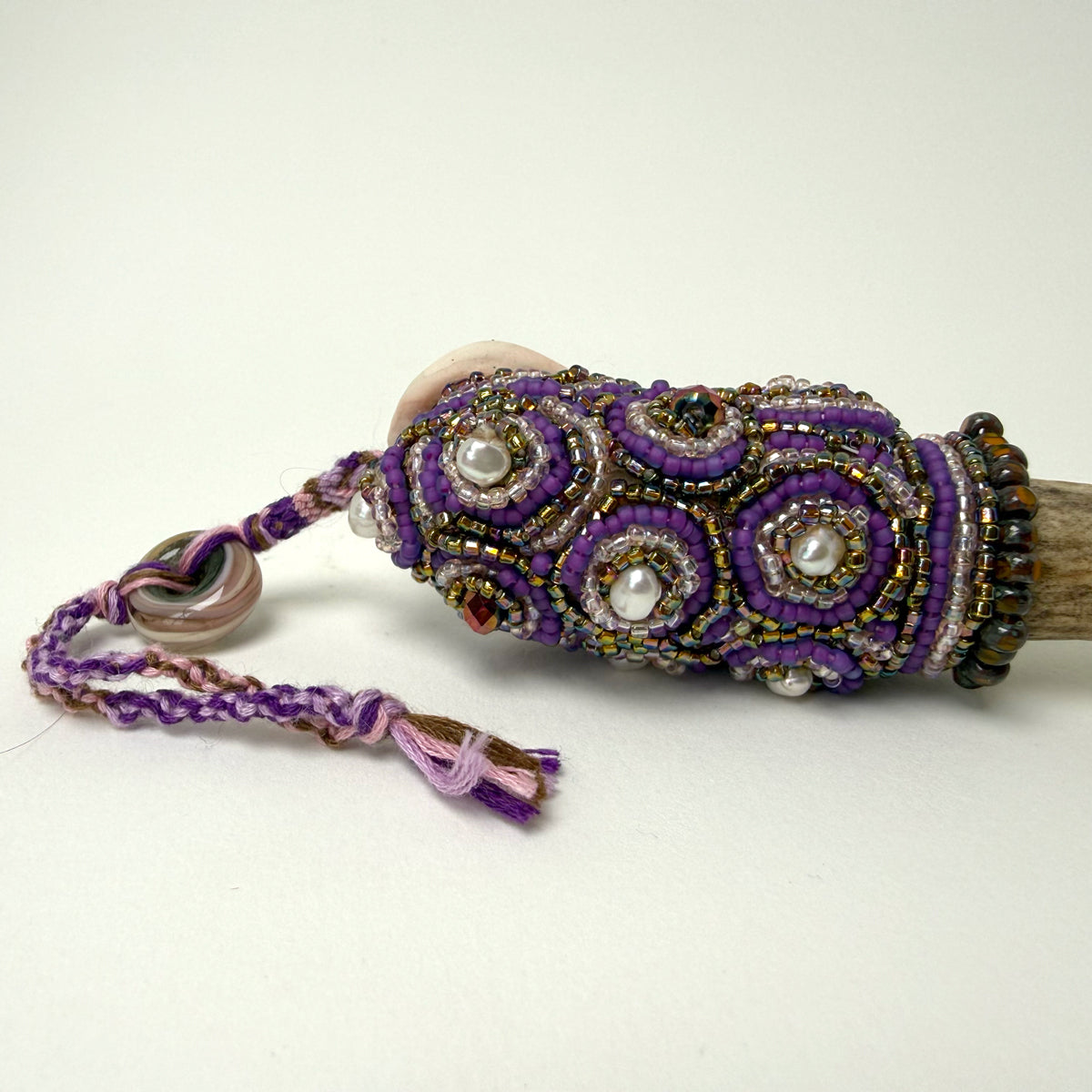 4. Violet Talisman with Deer Antler