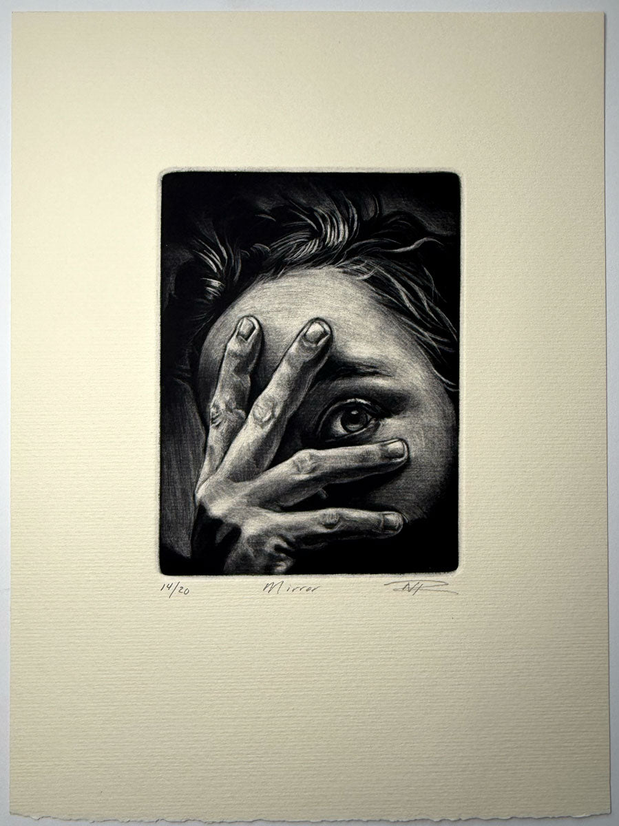 Nicole Rawlins — Mirror (Mezzotint)