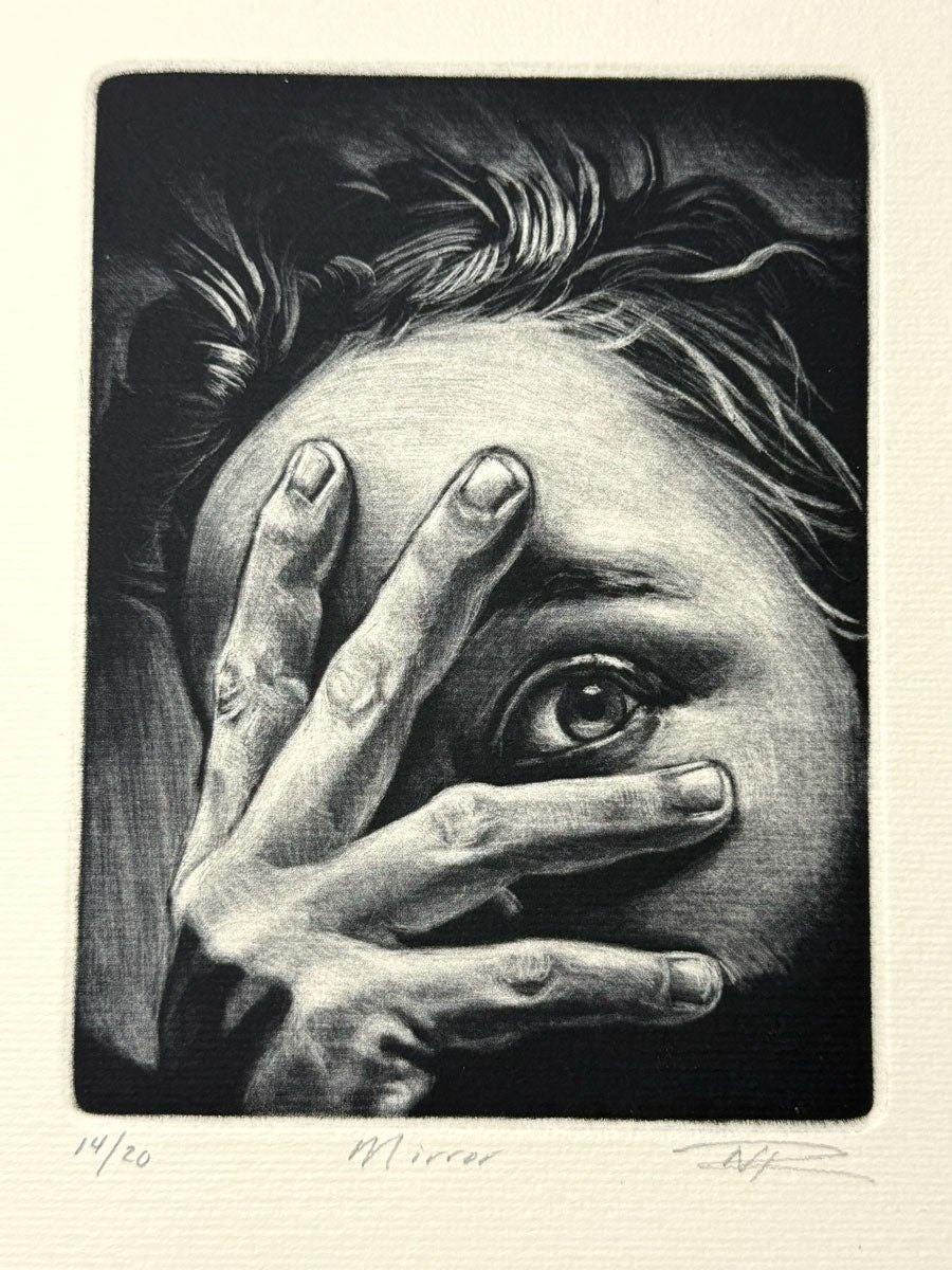 Nicole Rawlins — Mirror (Mezzotint)