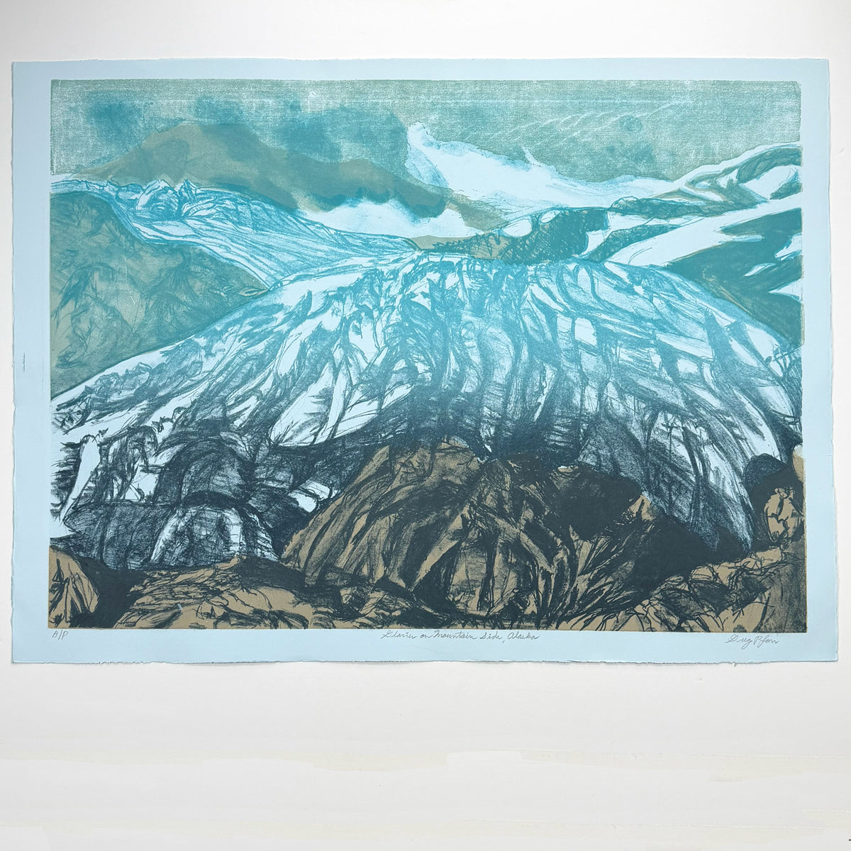 11. Glacier on Mountain Side, Alaska