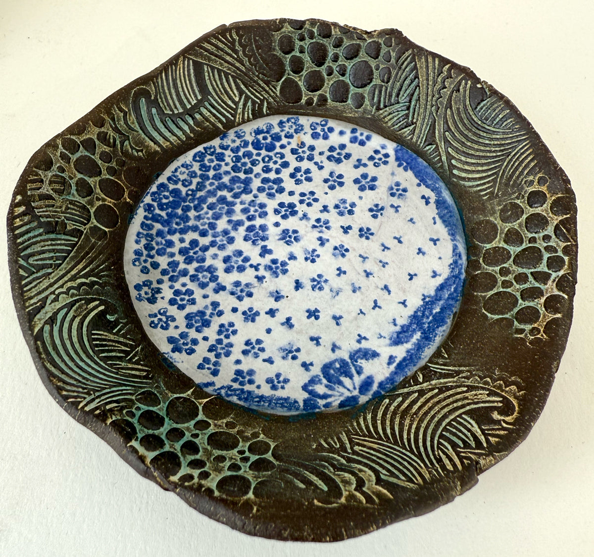 270. Tiny Blue Flower Dish