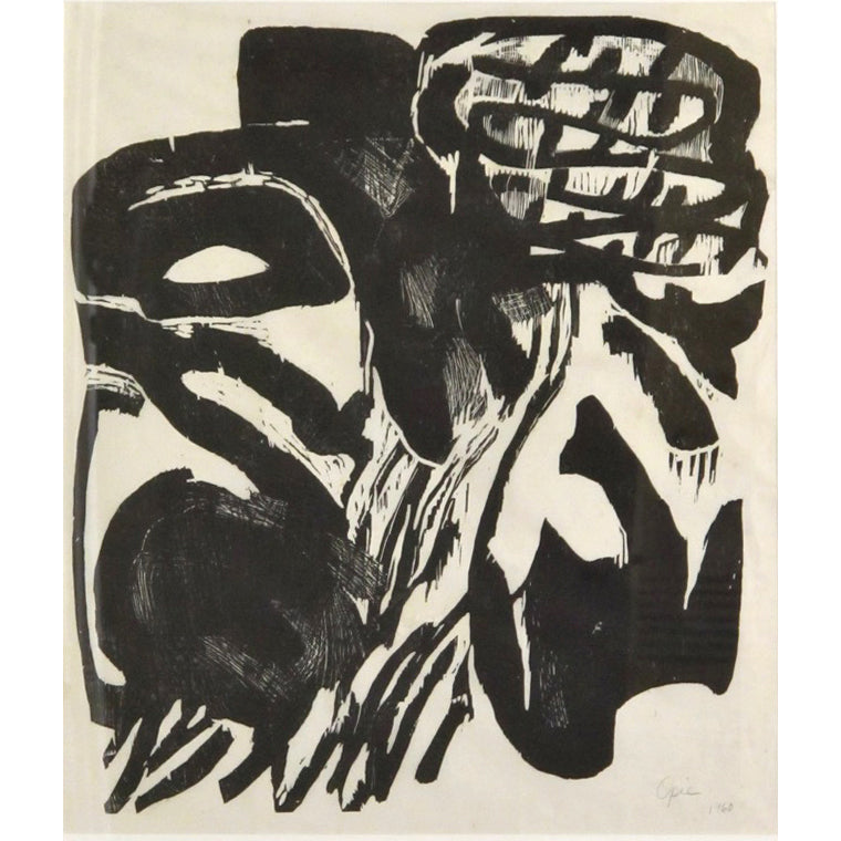 358. Untitled Woodblock (Framed)