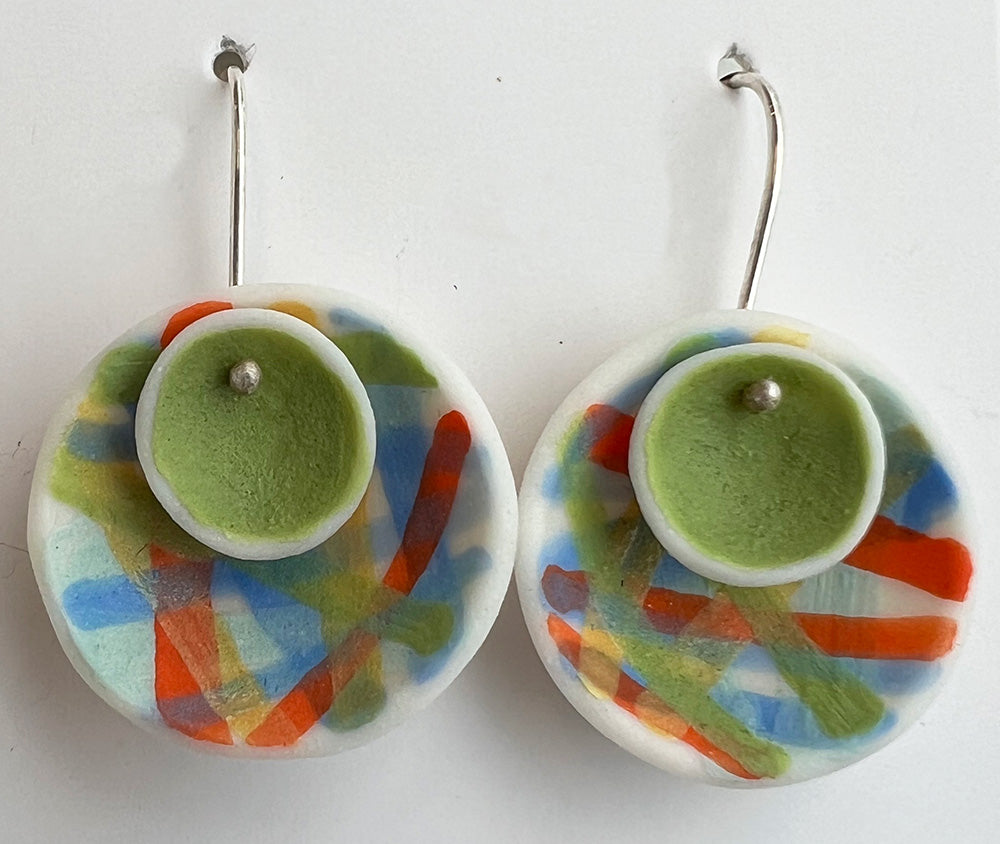 10-22. Large Dot Nest Earring