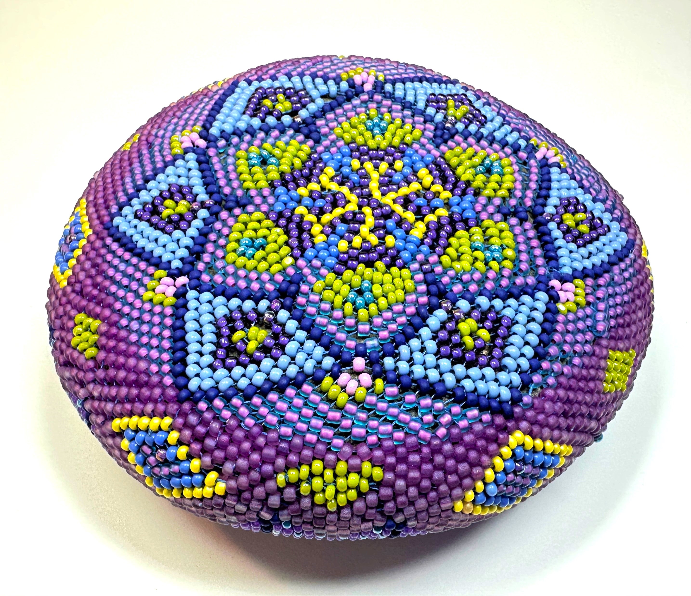39. Passionflower Mandala Stone