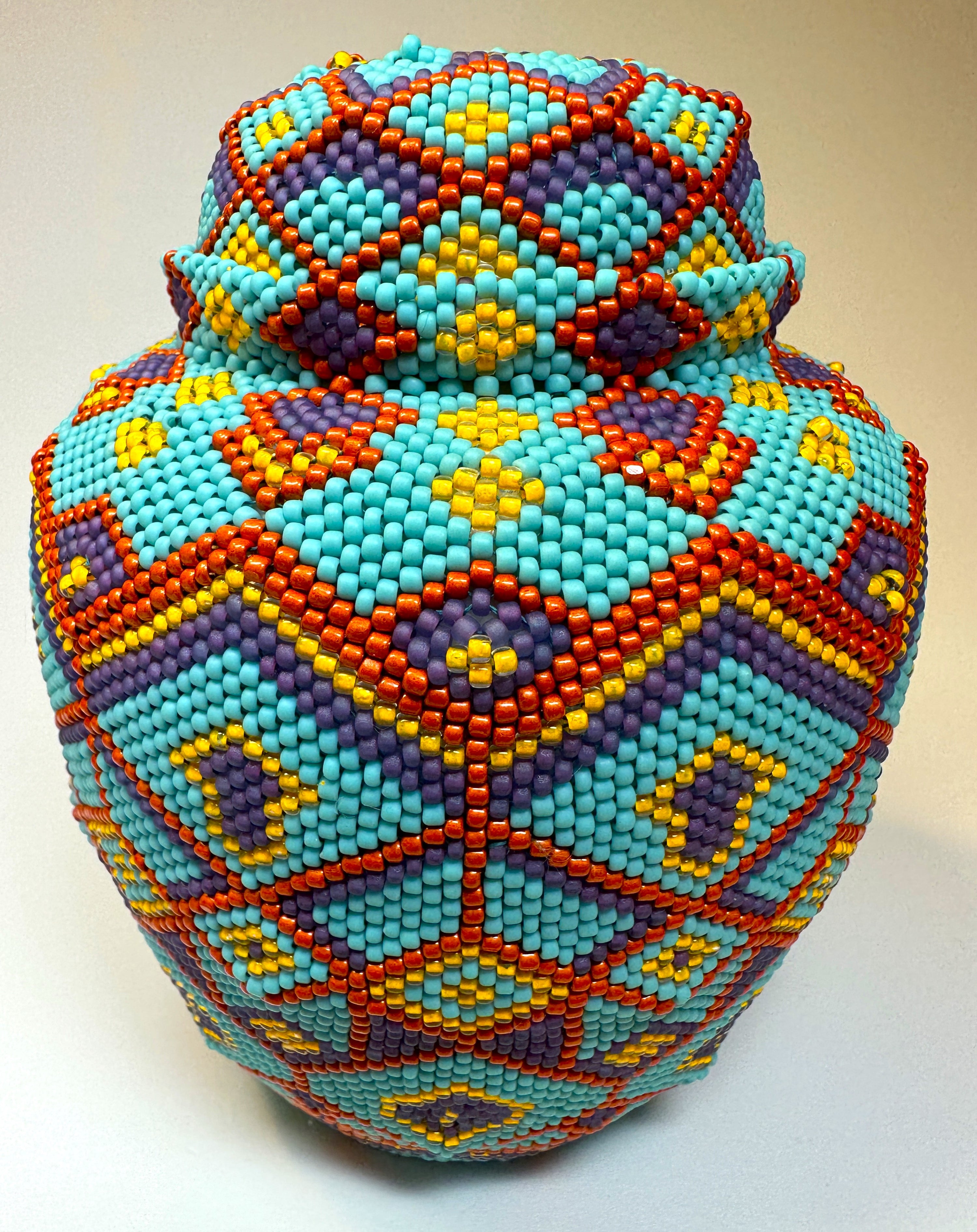 41. Turquoise and Copper Memorial Urn
