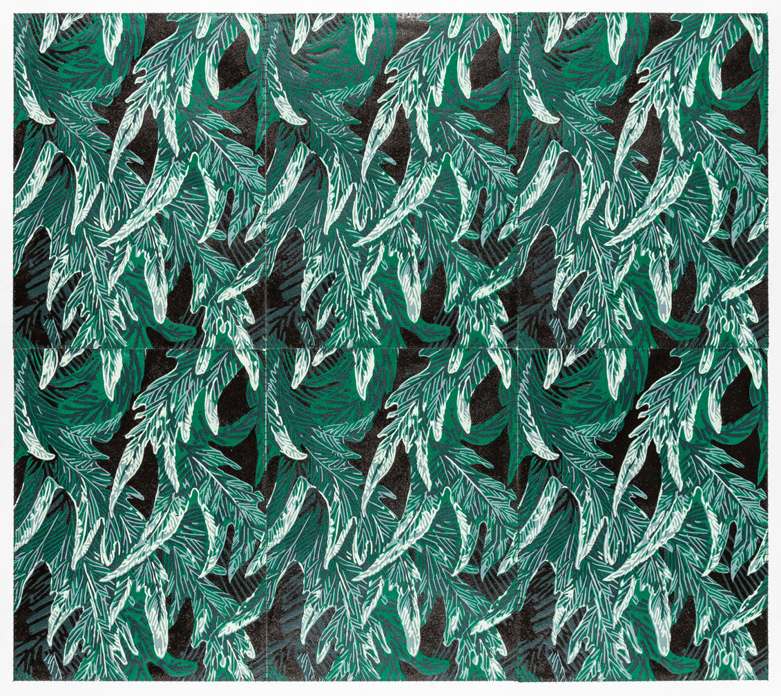 1. Concordia Green (9 Panels Sewn) Unframed