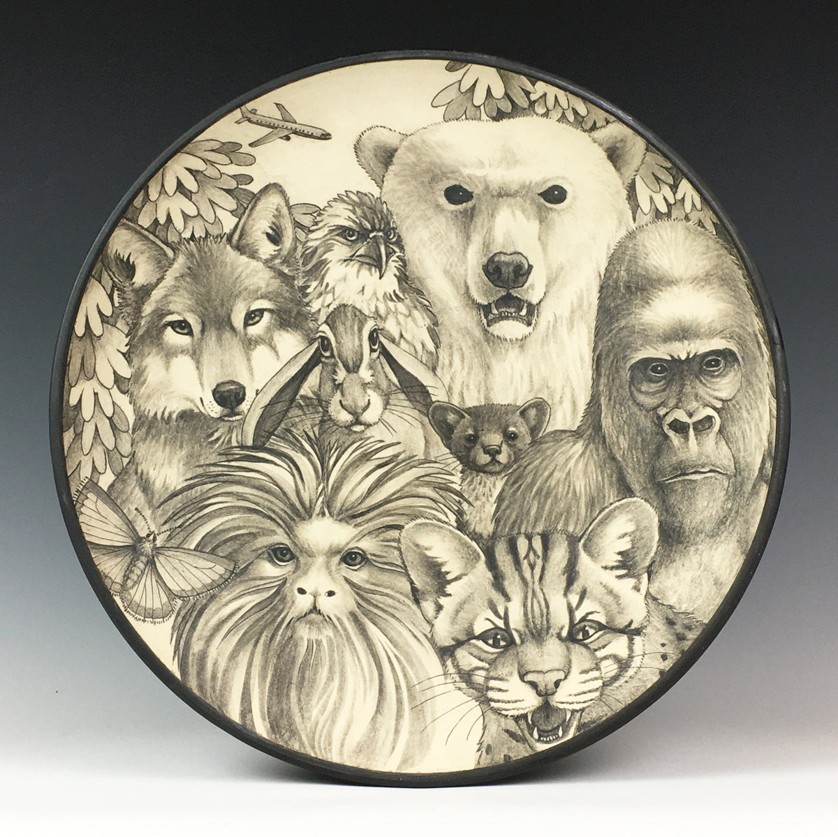 19. Round Plate: Asking to Stay I