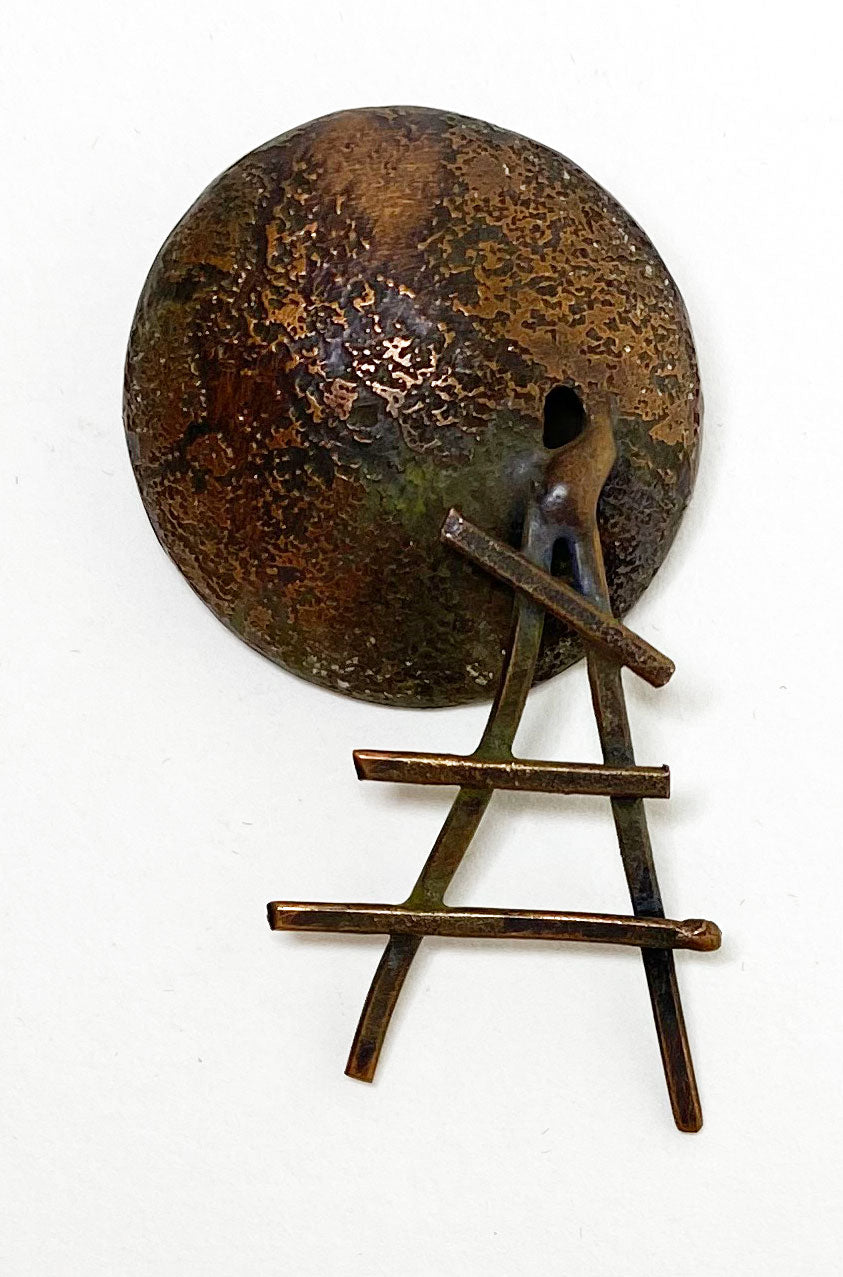 Small Copper Brooch